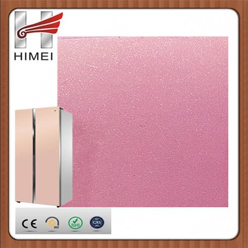 Color PVC film laminate metal sheet for refrigerator